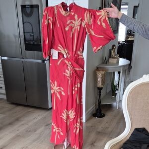 Red Floral Maxi Dress